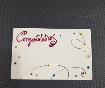 Gift card small - Congratulations