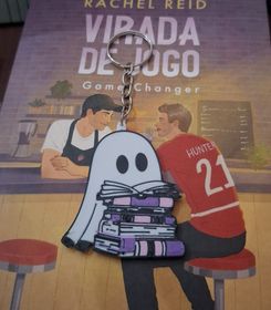 Capa de "Chaveiro Fantasma com Livros", de Impressão 3D