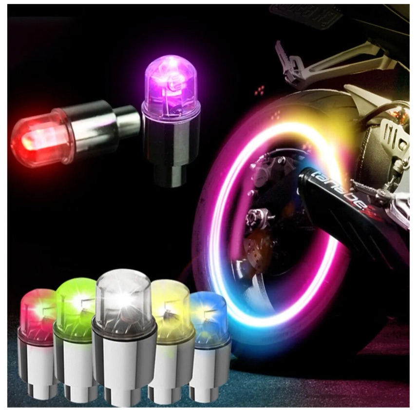 LED tire valves 