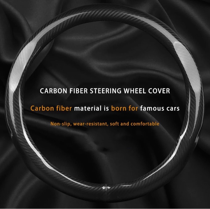 Full carbon fiber steering wheel cover 