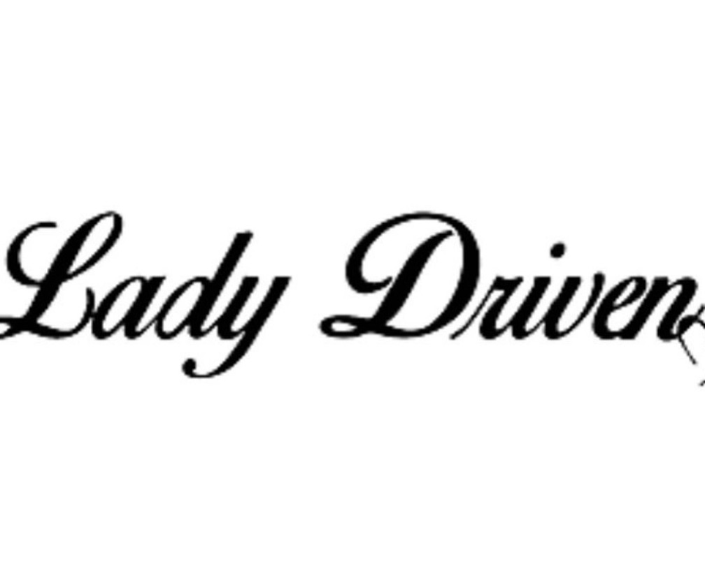 Lady driven car sticker