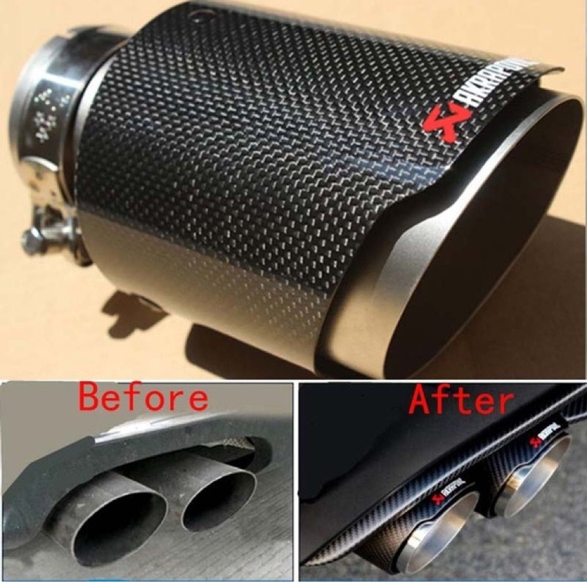 Carbon fiber exhaust tailpipe 