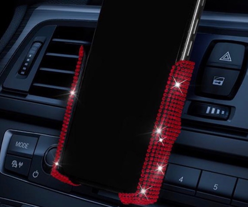 Rhinestone phone holder