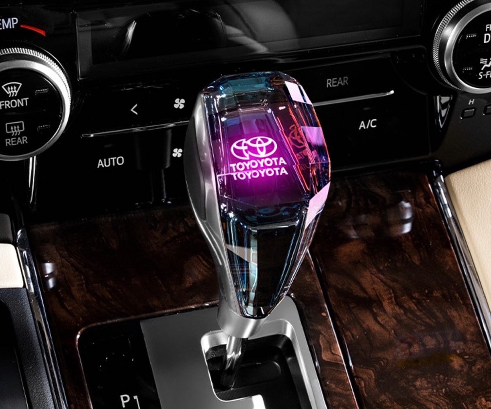 LED crystal gear shifter knob 