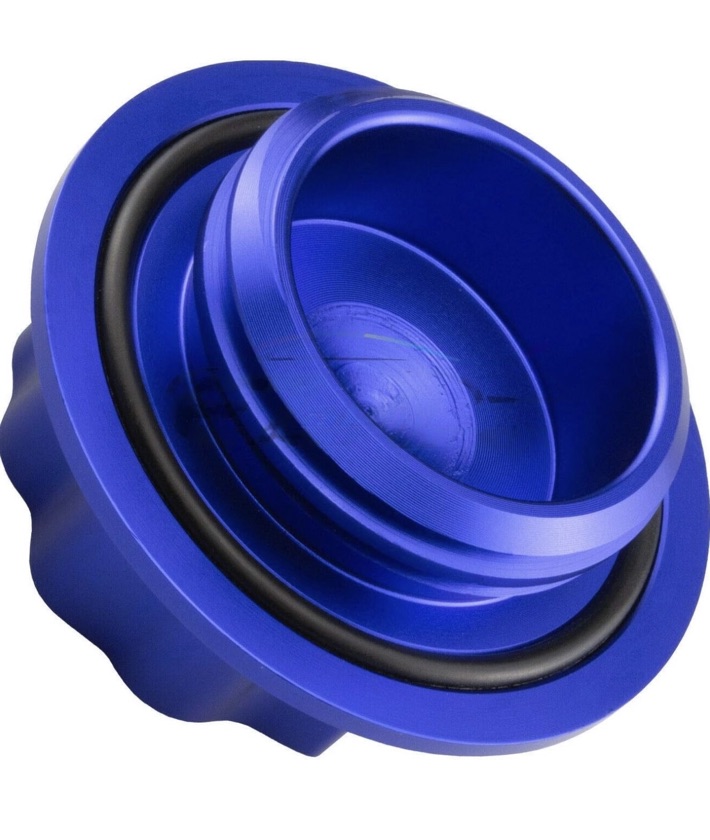 Aluminum engine oil cap