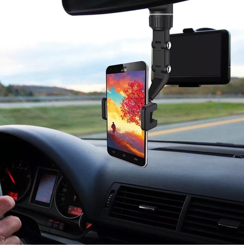 360 degree mirror phone holder