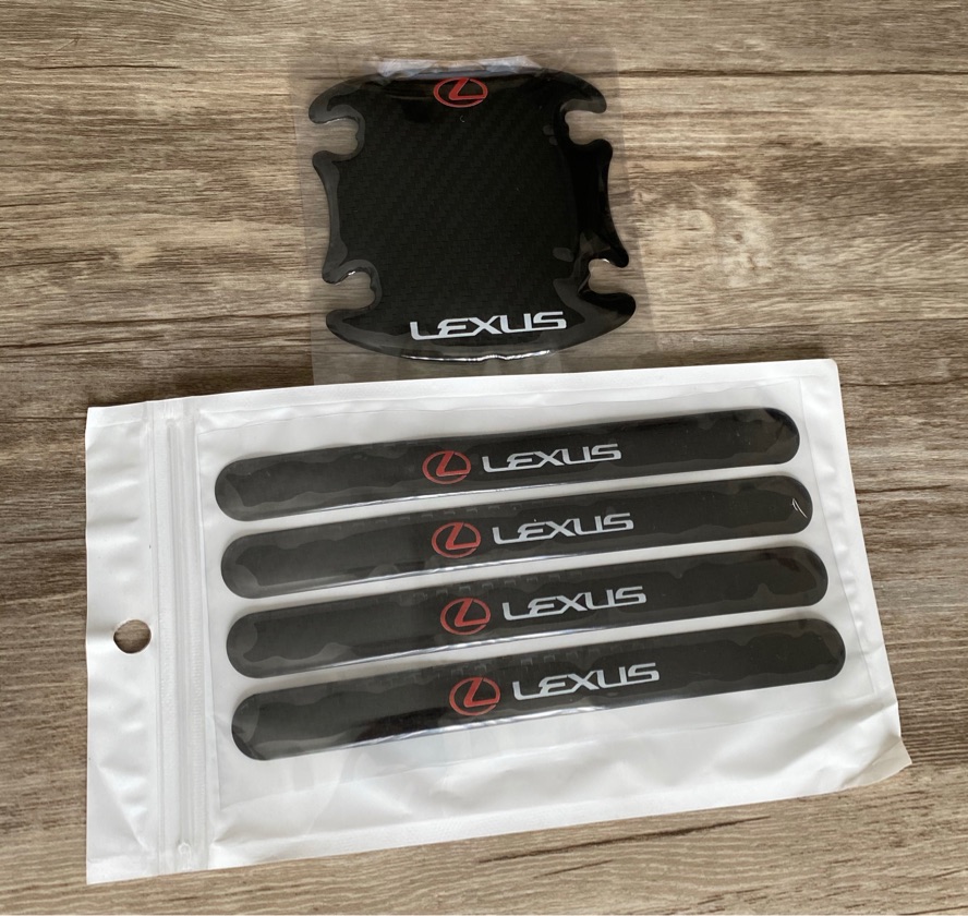 Lexus door handle protective strips