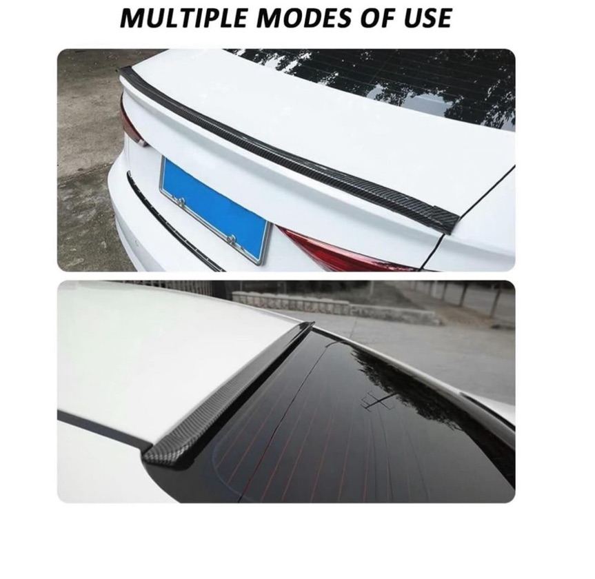 Rear carbon fiber spoiler 