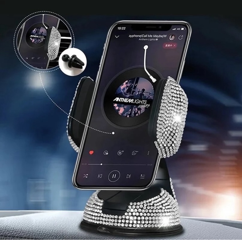 Rhinestone Phone Holder