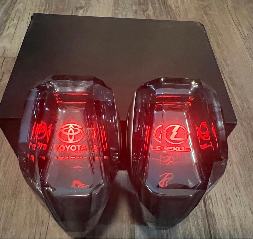 LED crystal gear shifter knob 