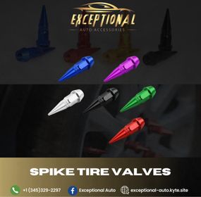 Spike Tire Valve Caps