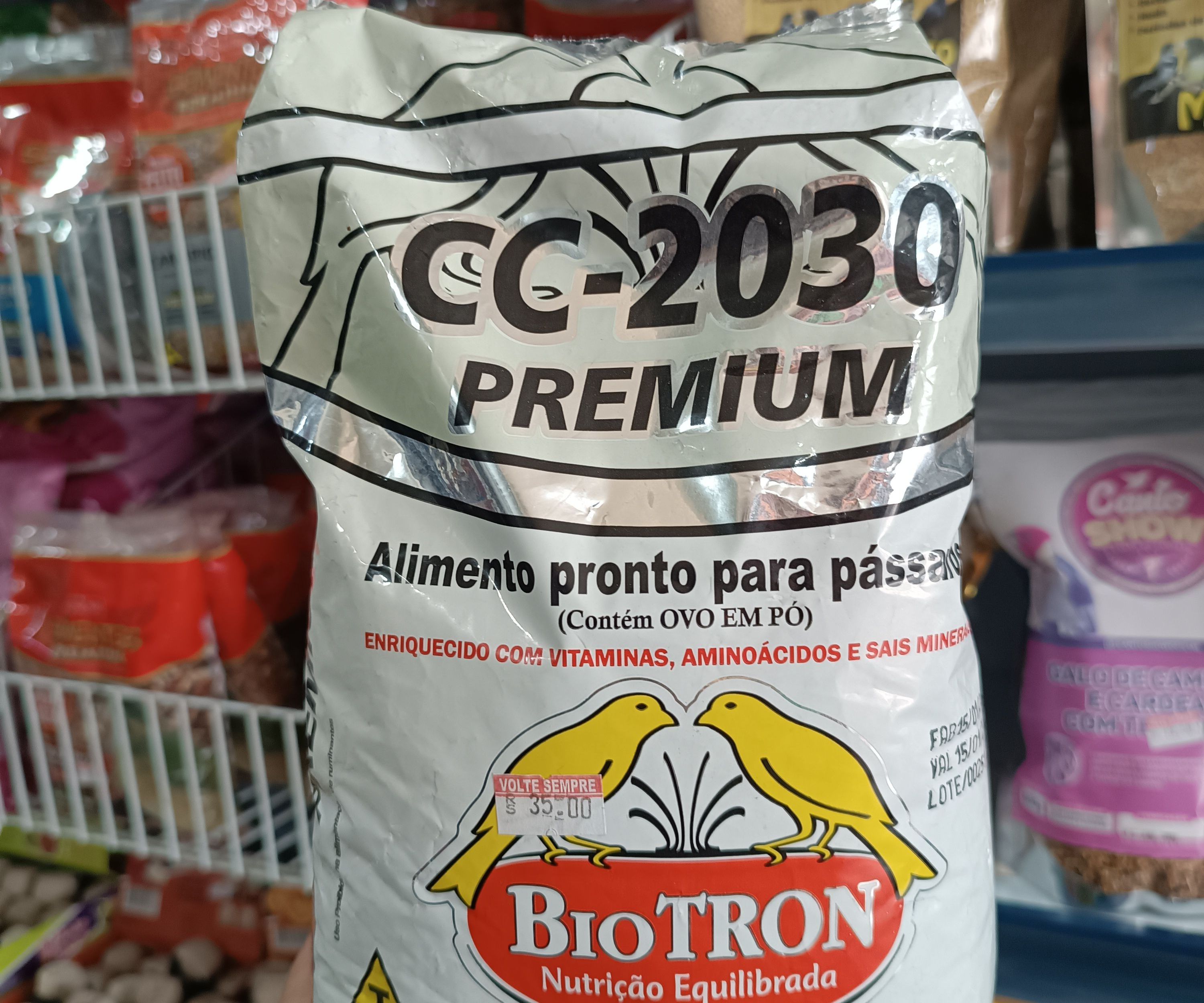  Bio tron Cc- 2030 Premium  alimento para pássaros 1kg 