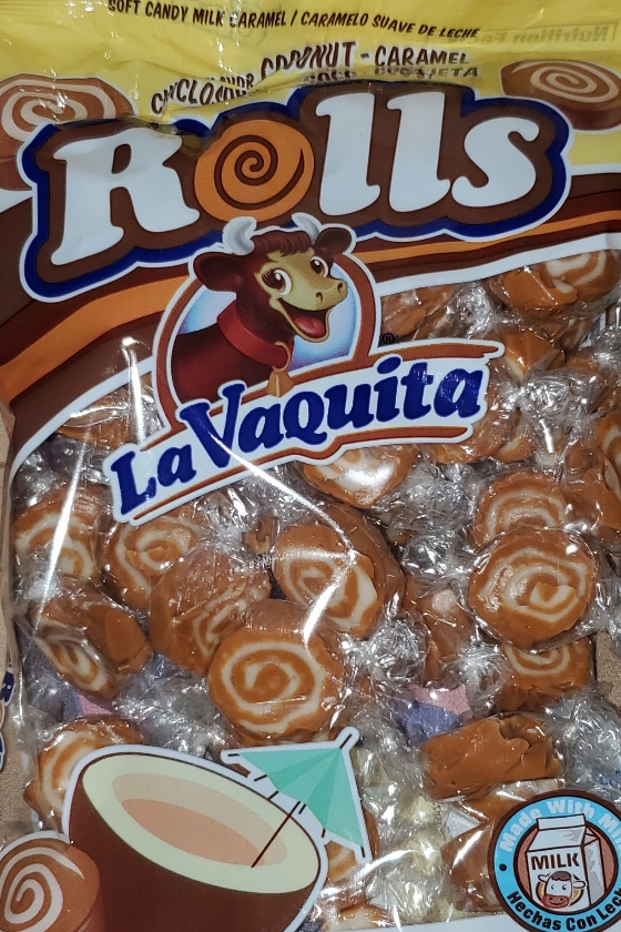 Canels Rolls La Vaquita Coco con Cajeta