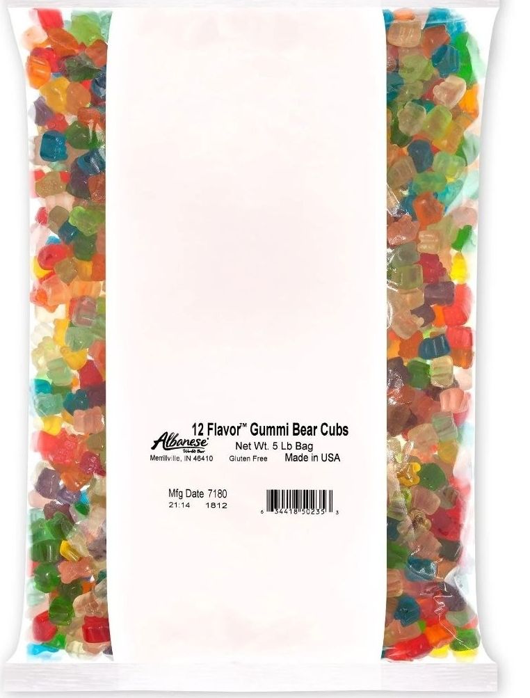 Albanese Gummy Cubs 12 flavor 5lbs