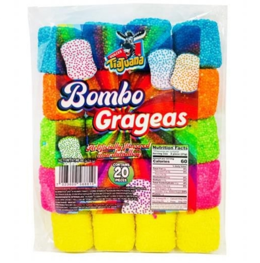 Tia Juana Bombones de Colores Grajea 20pc