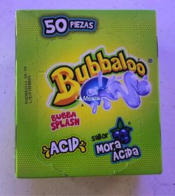 Bubbaloo Chicle Mora Acida 47pc