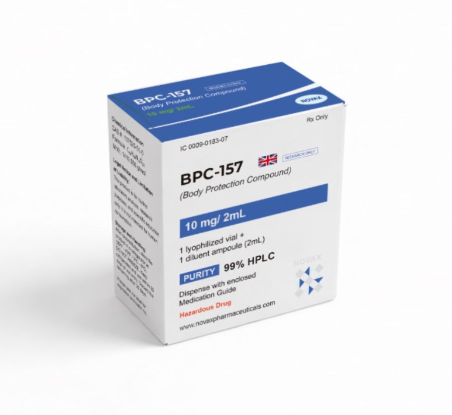 BPC-157 (10mg/2ml + Água Bac) Novax Pharmaceuticals