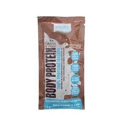 Body Protein Cookies e cream sachê - Equaliv