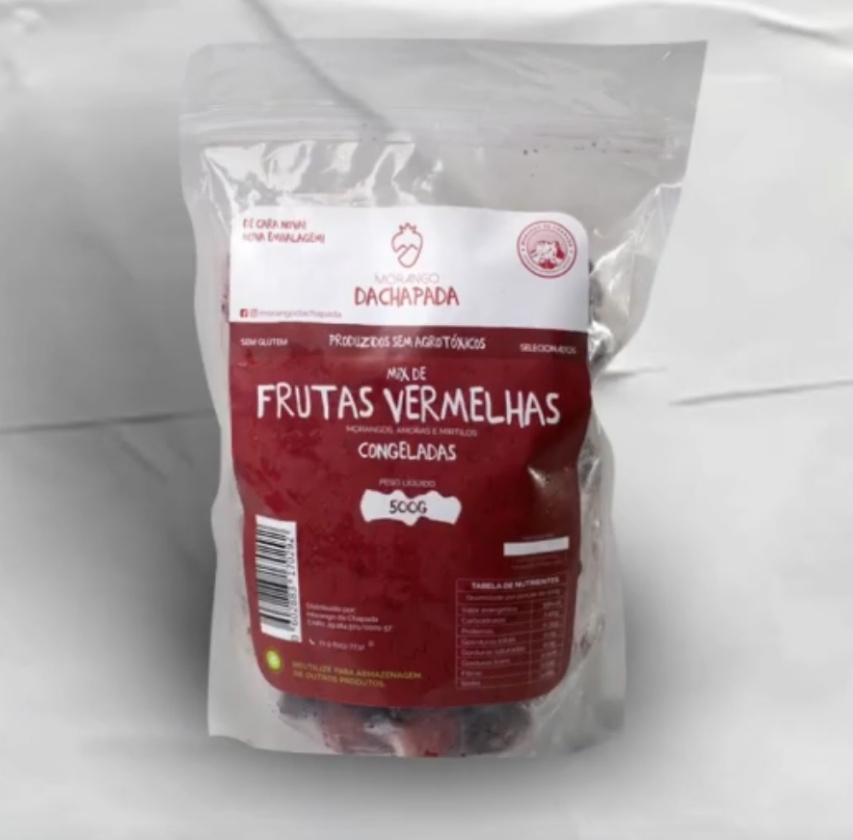 Mix de frutas vermelhas 500g - Morango da Chapada