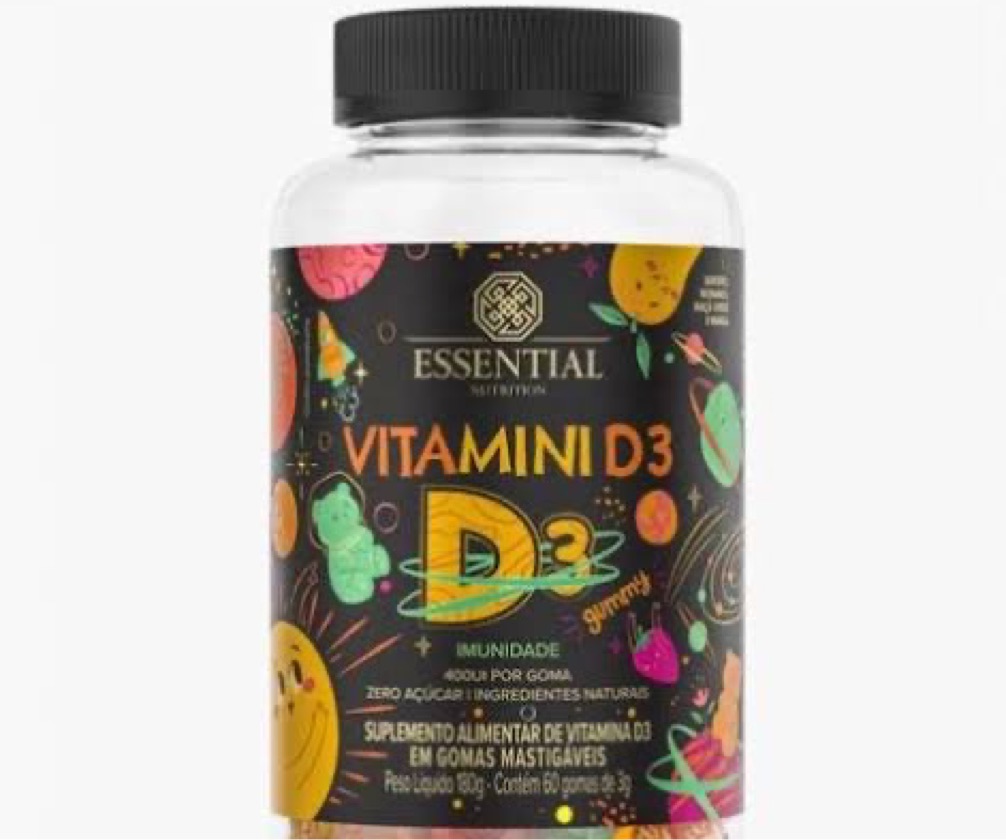 Vitamina D3 60 gomas - essential 