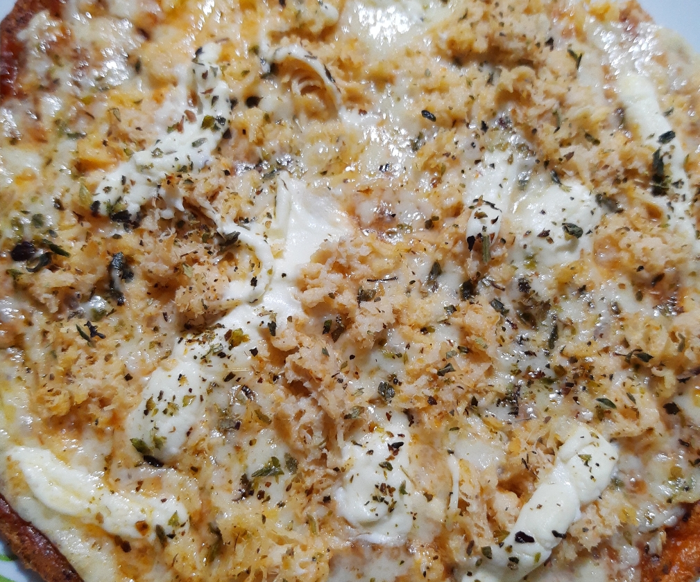 Pizza frango com cream cheese