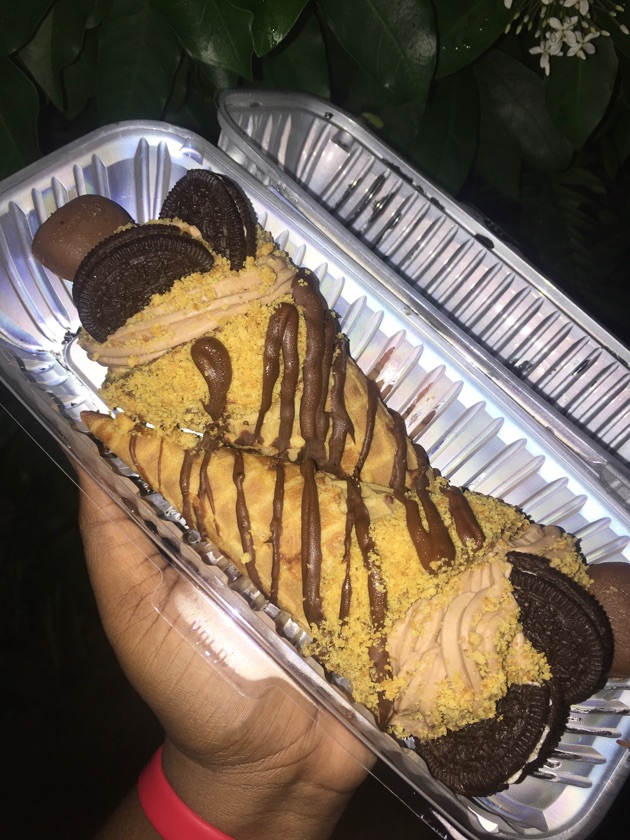 Milk Chocolate Stuffed Cheesecake Waffle Cone