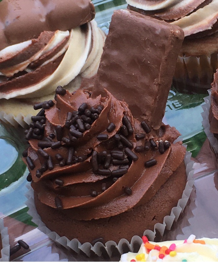 Two Chocolate Cupcakes (Without Topping)