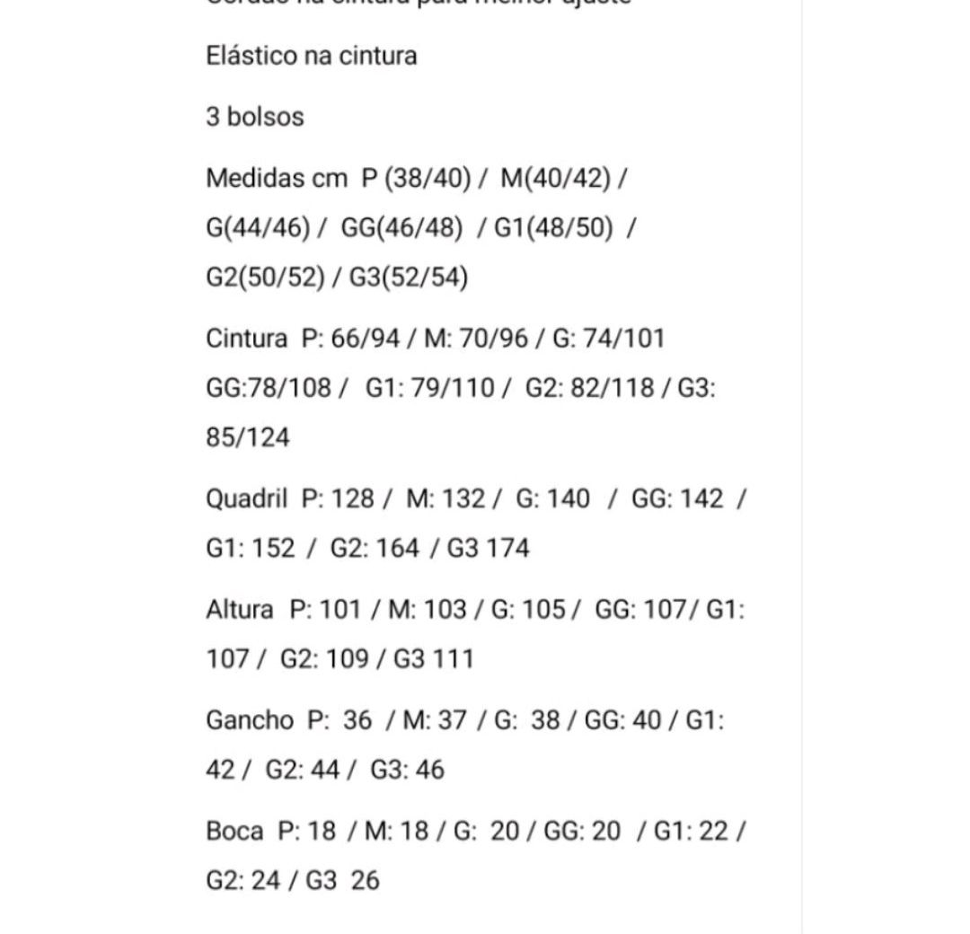 Calça unissex larga Preta