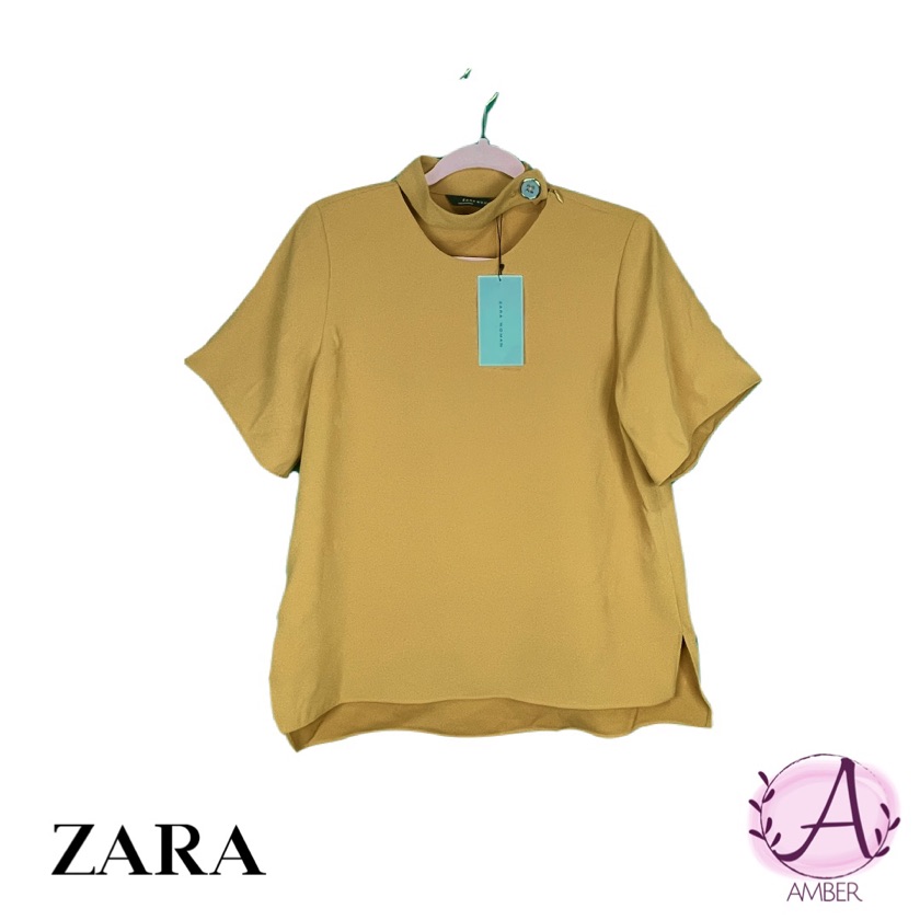 Blusa zara woman moztaza M