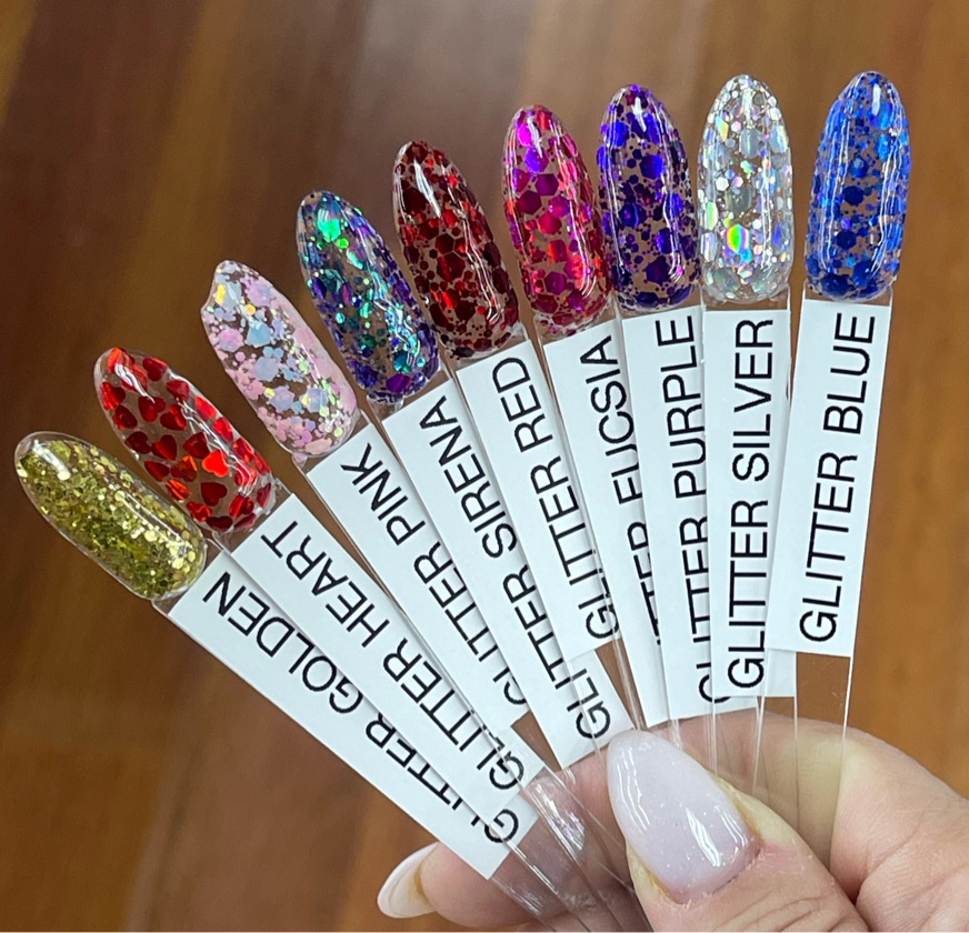 Confetis glitter colores varios