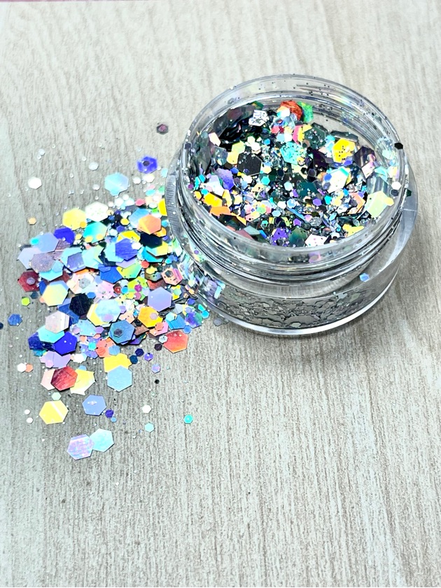 Confetis glitter colores varios