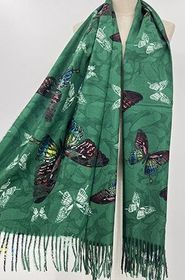 Butterfly Scarf - Green