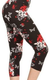 Capri Luscious Black/red Butterfly