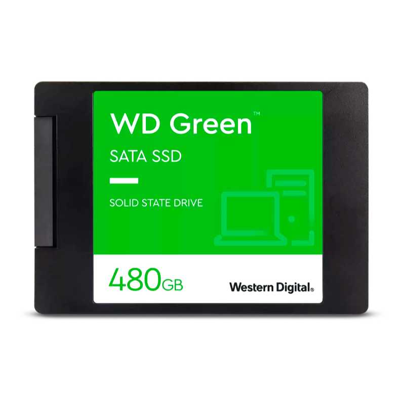 UNIDAD DE ESTADO SOLIDO WESTERN DIGITAL GREEN, WDS480G3G0A, 480GB, SATA 6GB/S, 2.5", 7MM.