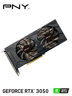 TARJETA DE VIDEO PNY NVIDIA GEFORCE RTX 3050 8GB UPRISING DUAL FAN GDDR6