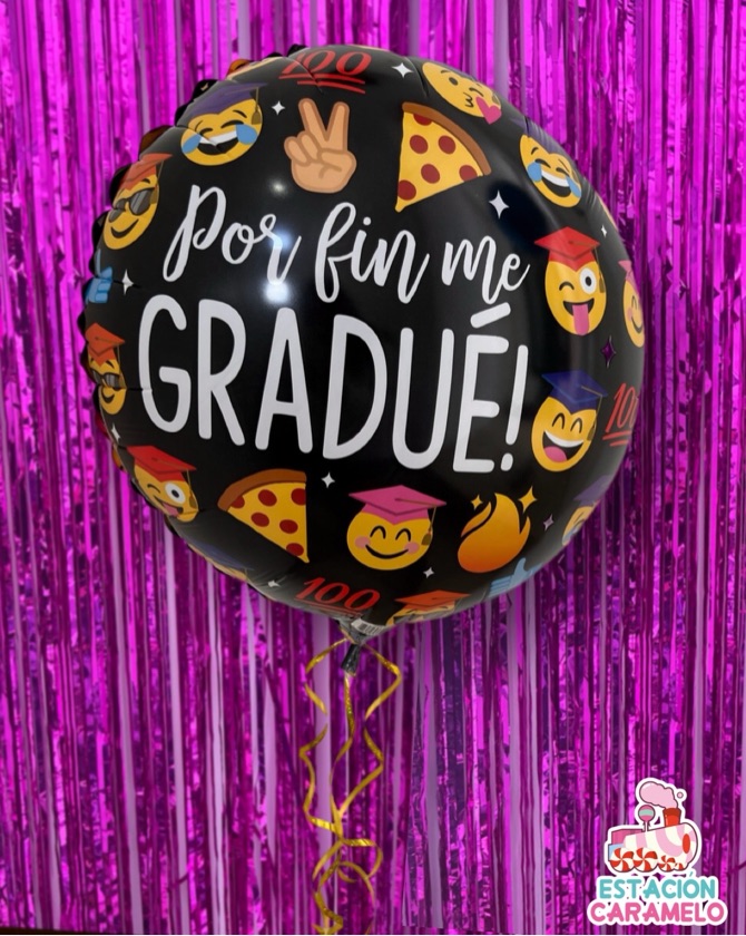 Globo graduación con helio