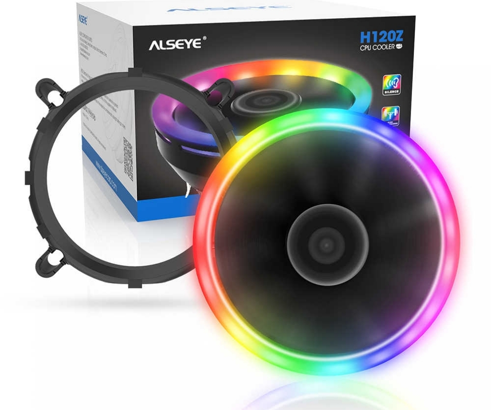 ENFRIADOR ALSEYE  H120Z PARA CPU, SILENCIOSO PWM RGB DE 4 PINES