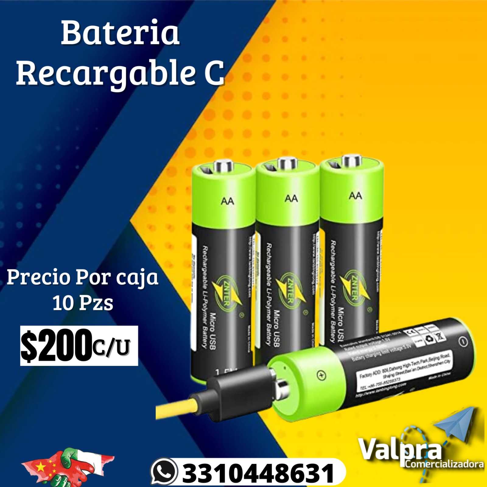 Bateria Recargable AA