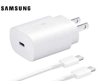 Cargadror Samsung doble tipo c 25w