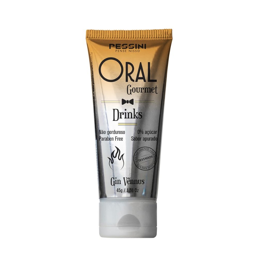 ORAL GOURMET GIN GEL BEIJÁVEL QUE ESQUENTA DE GIN VÊNUS 35ML/45G