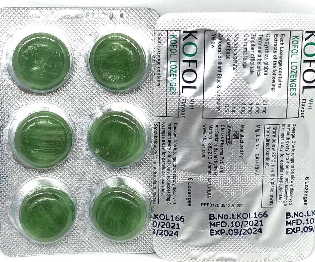 Kofol lozenges(1box=12tabs)(exp 4/26)