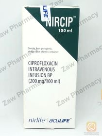 Ciprofloxacin(nircip) infusion (100ml)(exp 2/25)