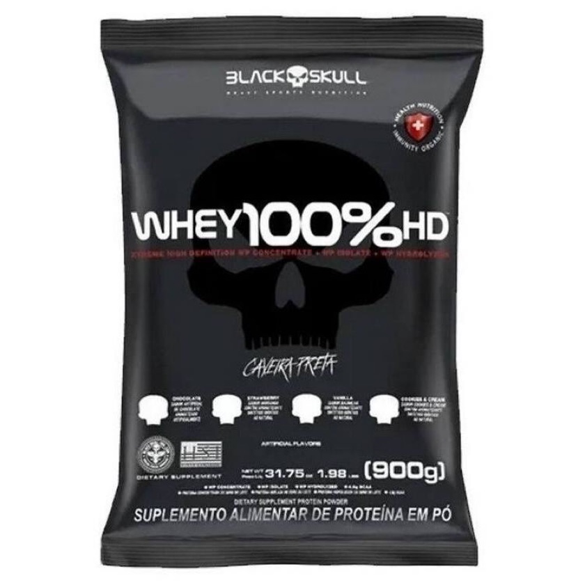 Whey 100% HD 900g - Black Skull 