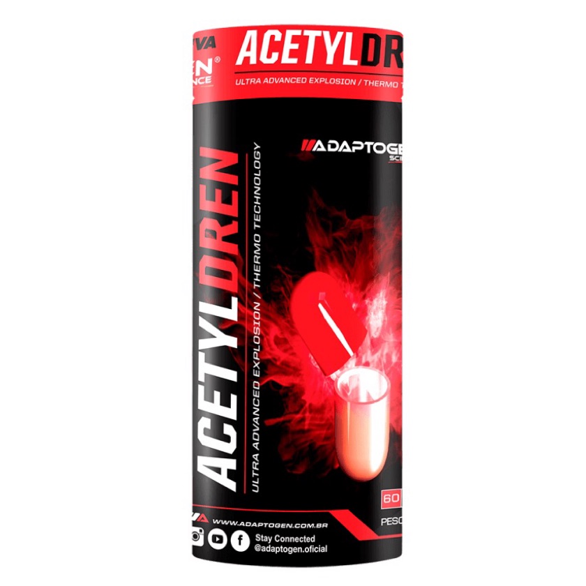 ACETYLDREN 60 cáps - ADAPTOGEN 🇺🇸 