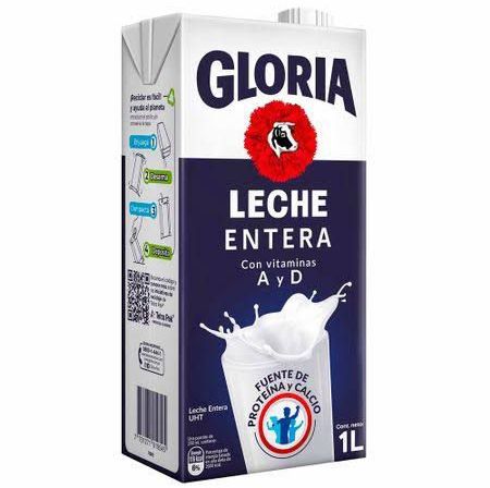 Leche gloria entera 1L