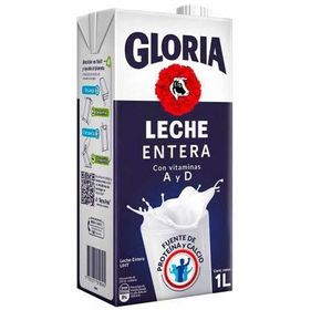 Leche gloria entera 1L