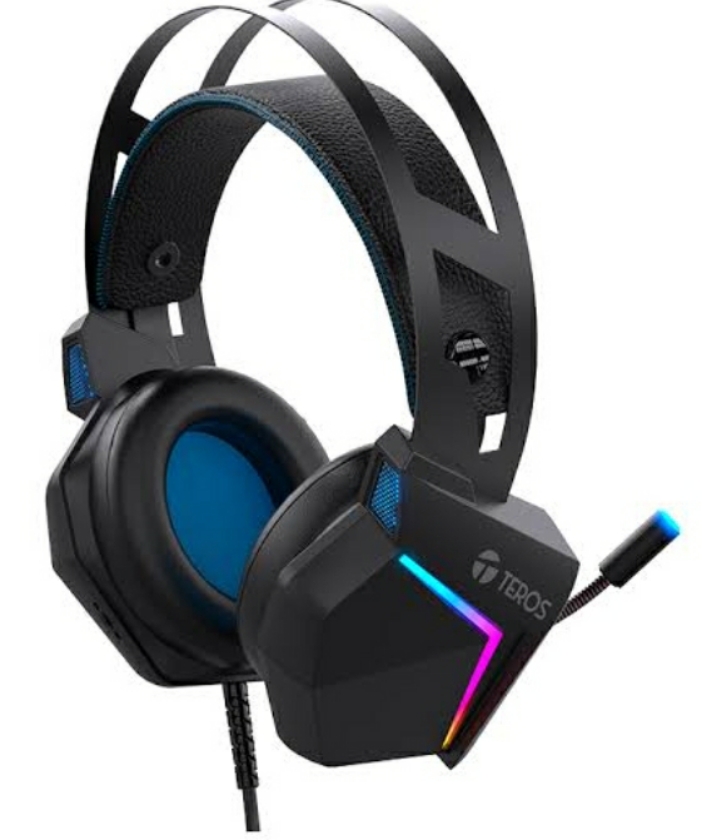 AURICULARES GAMING TEROS TE-8170N ESTÉREO 7.1, MICRÓFONO, CONECTOR USB, NEGRO, LUCES RGB