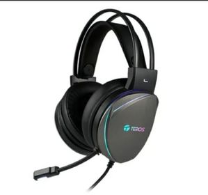 AURICULARES GAMING TEROS TE-8170N ESTÉREO 7.1, MICRÓFONO, CONECTOR USB, NEGRO, LUCES RGB