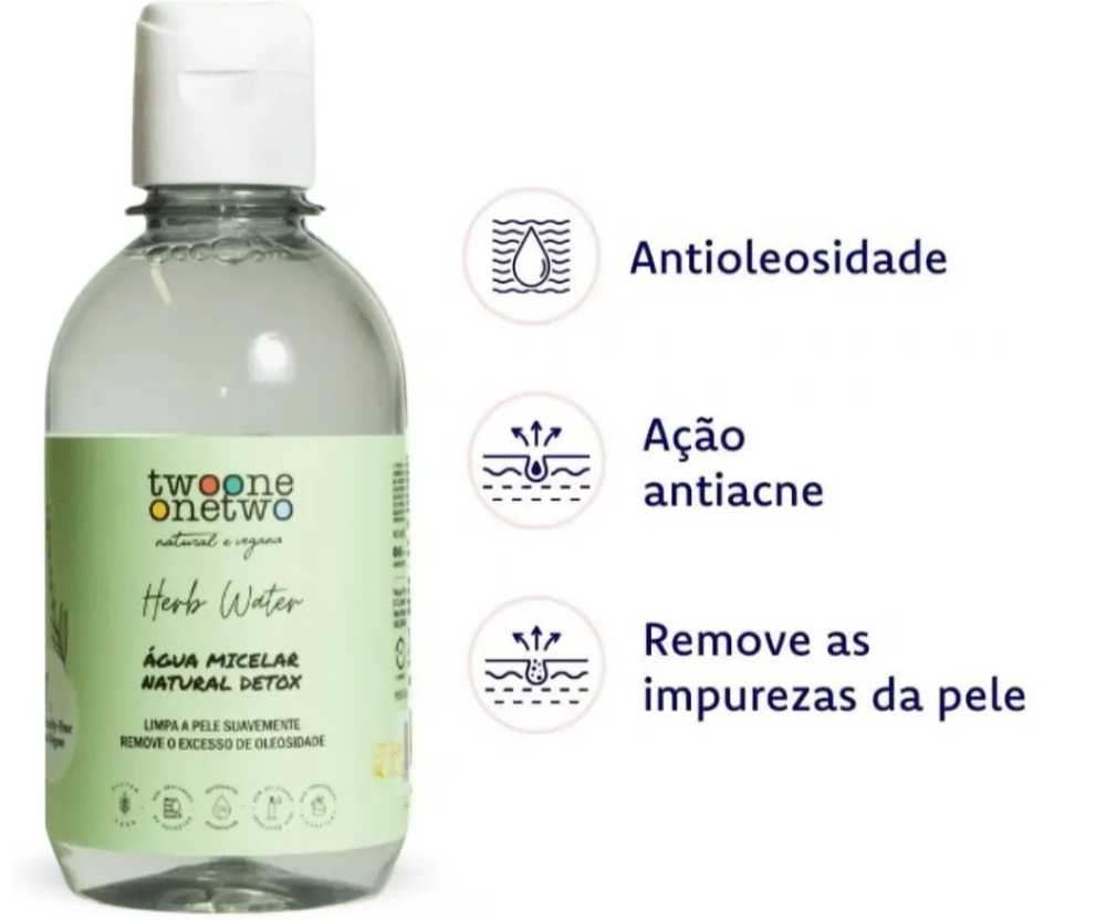 Twoone Onetwo Herb Water Água Micelar Natural Detox