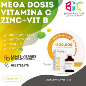 MEGA DOSIS VIT. C + ZINC + VIT COMPLEJO B 250ml